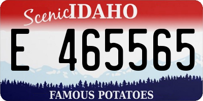 ID license plate E465565