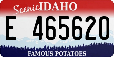 ID license plate E465620