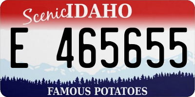 ID license plate E465655