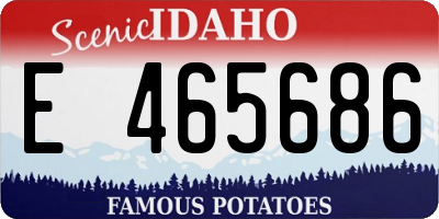 ID license plate E465686