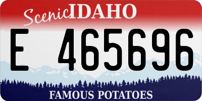 ID license plate E465696