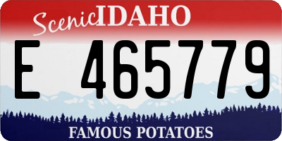 ID license plate E465779