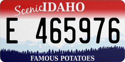 ID license plate E465976