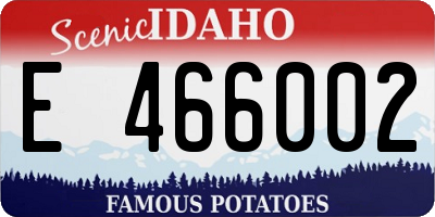 ID license plate E466002