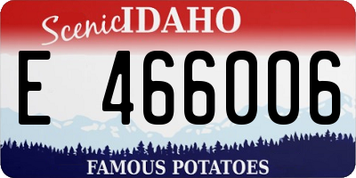 ID license plate E466006