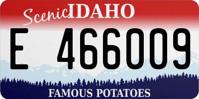 ID license plate E466009
