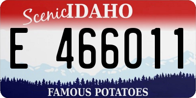 ID license plate E466011