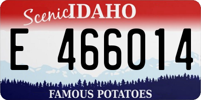 ID license plate E466014