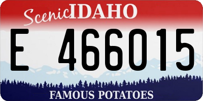 ID license plate E466015