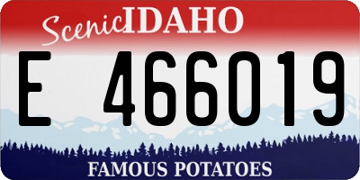 ID license plate E466019