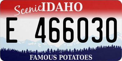 ID license plate E466030