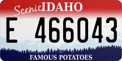 ID license plate E466043
