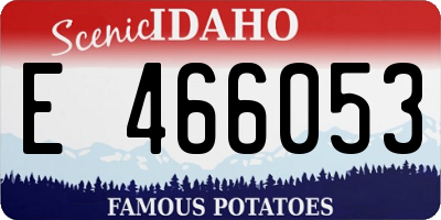 ID license plate E466053