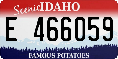 ID license plate E466059