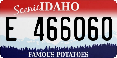 ID license plate E466060