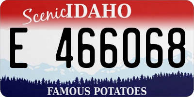 ID license plate E466068