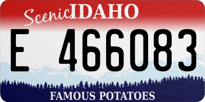 ID license plate E466083