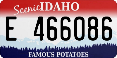 ID license plate E466086