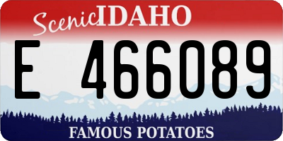 ID license plate E466089