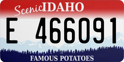 ID license plate E466091