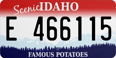 ID license plate E466115