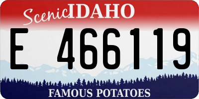 ID license plate E466119