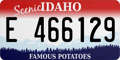 ID license plate E466129