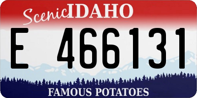 ID license plate E466131