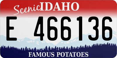 ID license plate E466136
