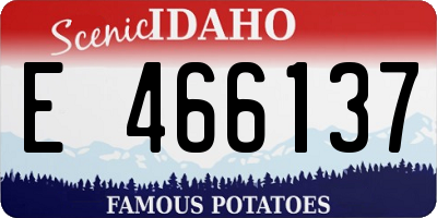 ID license plate E466137