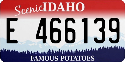 ID license plate E466139