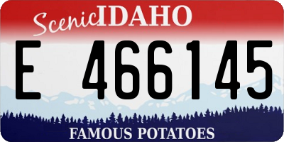 ID license plate E466145