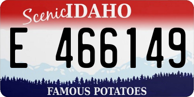 ID license plate E466149