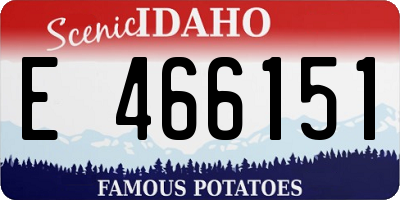 ID license plate E466151
