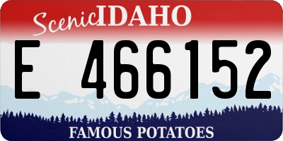 ID license plate E466152