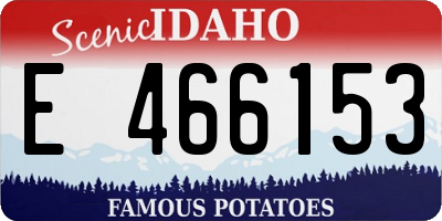 ID license plate E466153