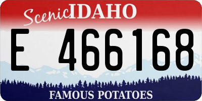 ID license plate E466168