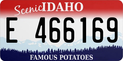 ID license plate E466169