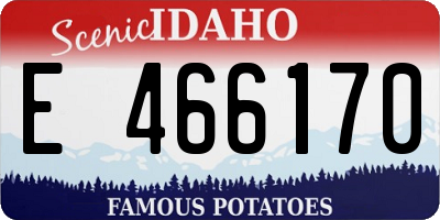ID license plate E466170