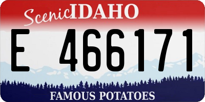 ID license plate E466171