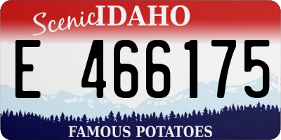 ID license plate E466175