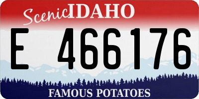 ID license plate E466176