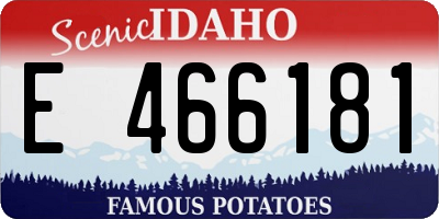 ID license plate E466181