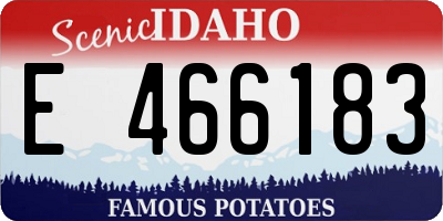 ID license plate E466183