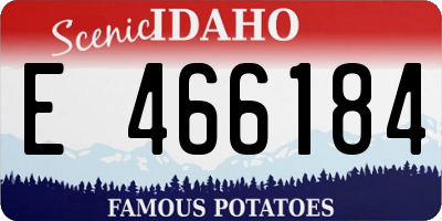 ID license plate E466184