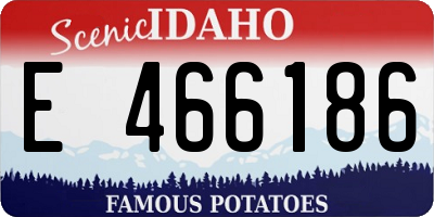 ID license plate E466186