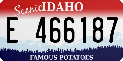 ID license plate E466187