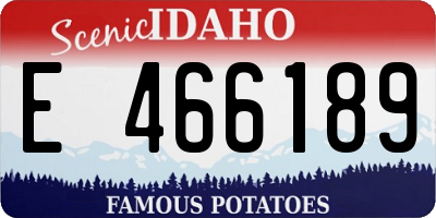 ID license plate E466189