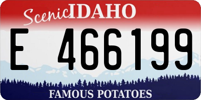 ID license plate E466199