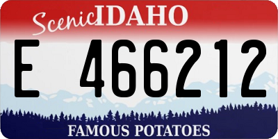 ID license plate E466212